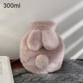 Miniatyrbild 1 av 11: 300/500/800ml Varmvattenflaska Mjukt Överdrag Kaninform Söt Varmvattenpåse Håller Värmen på Vintern Bärbar Handvärmare Pink-300ml
