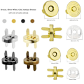 Miniatyrbilde 3 av 8: 10 sett 14/18 mm magnetknapp DIY håndverk sying trykknapper strikking låser sett for sying håndverk vesker poser klær lær 4 farger 10pcs2 14mm