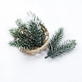 Miniatyrbillede 5 af 5: 100 stk. kunstige planter Plastik fyrrenåle snefnug Julekrans materiale Bryllup Dekorative blomsterkranse Boligindretning 3