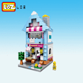 Miniatyrbillede 11 af 11: LOZ Byggeklodser Bybillede Scene Kaffebar Butik Arkitekturmodel Samlelegetøj Julegave til Børn without  box2