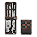 Miniatyrbild 5 av 5: Zipper Väska 9 st Rostfritt Stål Nagelknipsare Set Nagelsax Manikyr Manikyrverktyg Skönhet 9-piece set-eight-character pattern