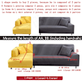 Miniatyrbild 2 av 10: Stretch Sofföverdrag Elastiska Allomfattande Möbelskydd för Olika Form Soffa Loveseat Stol L-Form Sofföverdrag colour2 2-seater 145-185cm