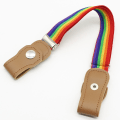 Miniatyrbild 1 av 11: Barnbälte Elastiskt Bälte för Barn Pojkar och Flickor Elastiskt Byxbälte Barn Anti-Fall Byxbälte Tryckknapp Rainbow