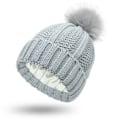 Pikkukuva 1 / 10: Suosittu suojaava kampaus Silkkisen joustava satiininen neulottu hattu Löysä ja lämmin villamyssy naisille #7 light gray Average size