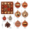 Miniatyrbild 7 av 11: Julgranskulor 42/44 st 6 cm Stora Julkulor Flerfärgade Kuldekorationer Julgransprydnader Set för Hemfest 44pcs C As picture