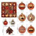 Miniatyrbild 7 av 11: Julgranskulor 42/44 st 6 cm Stora Julkulor Flerfärgade Kuldekorationer Julgransprydnader Set för Hemfest 44pcs2 As picture