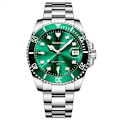 Pikkukuva 3 / 4: Miesten kello Labor Green Submariner -kello, valaiseva, vedenpitävä, ei-mekaaninen kvartsikello An1703