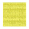 Pikkukuva 1 / 5: Itseliimautuva seinäpaneeli, kiviefekti, tiilikuvio, 3D-vaahtomuovi, vedenpitävä tapetti, sitruunankeltainen Lemon Yellow