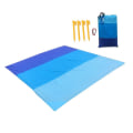 Miniatyrbillede 11 af 11: 2x2,1 m Stort Strandhåndklæde Måtte Anti Sandfrit Strand Anti Sand Strandtæppe Oversized Lomme Picnic Vind Forebyg Sandtæt Green 2.1x2m