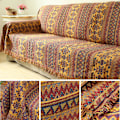 Miniatyrbild 3 av 6: Förbättrad Vinter Bomull Vävda Linje Filt Soffa Handduk Stickad Förtjockad Varm Pad Mat Bohemian Boho Överkast Resepläd C Overseas