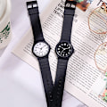 Miniatyrbilde 3 av 7: Studentklokke Pointer Barneklokke Dameklokke Quartzklokke Black Watch with white surface
