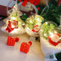 Pikkukuva 3 / 7: Jouluvalokoriste Valoa lähettävä joulukuusiriipus Lasten vanhempien ja lasten käsintehty DIY-joululahja Christmas tree style [Material package]]