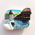 Pikkukuva 3 / 11: Sveitsi Jääkaappimagneetit Matkamuisto Sveitsiläinen Luzern Jungfrau Kappelisilta Käkikello Matkailu Magneettiset Jääkaappitarrat Cuckoo Clock 2