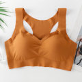 Pikkukuva 5 / 5: Seksikkäät syvään uurretut V-liivit naisille, langattomat rintaliivit, push-up-pehmustetut bralettet, saumattomat mukavat alusvaatteet, Femme Beige XL