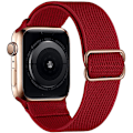 Miniatyrbilde 11 av 11: Nylonstropp for Apple Watch-reim 44 mm 40 mm 41 mm 45 mm Justerbar elastisk solo loop-beltearmbånd Apple Watch Series 7 6 se 5 4 3 Lemon 38mm - 40mm - 41mm