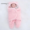 Miniatyrbild 1 av 11: Mjuk Nyfödd Baby Filtar Baby Sovsäck Kuvert För Nyfödd Sovpåse Bomull Tjock Kokong för baby 0-9 Månader pink-Flannel 0-3M