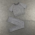 Pikkukuva 11 / 11: Jooga Rintaliivit Crop top Urheiluliivit Treenausasu Saumaton Polyesteri Kuntosalisetti 2pcs White S