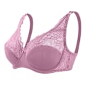 Pikkukuva 9 / 10: Ohut, hengittävä, seksikäs, isokokoinen kesärintaliivi säädettävä, teräskaarella, mukavat pitsialusvaatteet Pink 85C/D