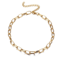 Miniatyrbillede 1 af 11: Tykk Kæde Toggle Lås Halskæder Blandede Sammenkædede Cirkel Halskæder til Kvinder Minimalistisk Choker Halskæde Hot Smykker IPA0402