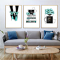 Miniatyrbillede 2 af 5: Wekity Kvinde Kærlighed 2 Vægkunst Lærredsprint Plakat, Simpel Mode Akvarel Kunst Maleri Dekoration til Hjemmet Stue Soveværelse Kontor og Børneværelse