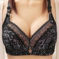 Miniatyrbild 1 av 4: Dam-BH utan bygel Push Up Komfort Underkläder Kvinnliga BH:ar Stor Storlek Bralette Spets Sexig Plus Size Behå Black 36B