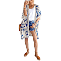 Pikkukuva 8 / 11: Uimapuku Hawaii Seaside Holiday Cardigan Lyhythihainen Aurinkosuojattu Vaatetus Painettu Rantapeite Puolipitkä Uima-asu LC85278-Green Average size