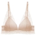 Miniatyrbilde 5 av 6: Sexy blonde-BH uten spiler med samling, frontspenne og justerbare stropper Grey 38/85B