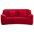 Miniatyrbild 1 av 11: Överdrag Enfärgat Sofföverdrag för Vardagsrum Elastiskt Hörnsofföverdrag Stolsöverdrag 1/2/3/4 Sits claret 2-seater 145-185cm
