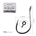 Miniatyrbild 1 av 11: Fishhook 50 st / 20 st / Ask Cirkelkrok Karp Öglad Fiskekrok Storlek 2-22# Ringöga Japan Fiskekrokar Enkel Jigg Fiskekrok Fiskeutrustning Size 10 - 50pc