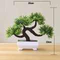 Miniatyrbilde 11 av 11: Kunstige planter Bonsai Lite Tre Simulering Potteplanter Falske Blomster Bord Pottepynt Hjemmedekorasjon Hotell Hagedekor 08