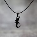 Miniatyrbilde 9 av 9: Mantarokke Halskjede Havdyr Anheng Justerbart Håndlaget Bohemia Voks Tau Choker Menn Kvinner Smykker Gave Joyas N0051-Silver
