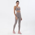Pikkukuva 1 / 11: Joogasetti Urheilupuku Naisten Oloasu Crop Topit Ja Leggingsit Sea Rock Color XL