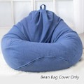 Pikkukuva 2 / 5: Aikuisten Lasten Suuri Säkkituoli Sohvan Päällinen Sisäkäyttöön, Lazy Lounger, Ei Täytettä Red XL