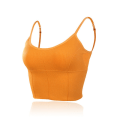 Miniatyrbilde 11 av 11: Yoga BH Push Up Bomull Solid Sports BH For Kvinner Jente White Free Size
