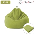 Miniatyrbild 3 av 8: Lazy BeanBag Sofföverdrag utan Fyllning Lounger Sittpuff Sittsäck Asiento Soffa Tatami Stolsöverdrag DarkGray beanbag cover L