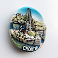 Pikkukuva 2 / 11: Kroatia Jääkaappimagneetti Kroatie Turistimatkamuisto Välimeri Malta Puola Magneettiset Jääkaappitarrat Kroatian Kartta Kodin Sisustus Croatia RABAC