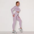 Miniatyrbild 1 av 10: Yoga Set Sportkläder Träningsset Sportkläder för Kvinnor Light purple set M