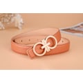 Miniatyrbillede 2 af 11: Bælte Mode All-Match Børne- og Teenagerbælte Unisex Buksebælte Silver Buckle Brown 2 90CM