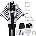 Pikkukuva 4 / 4: Anime Demon Slayer Kimetsu No Yaiba Cosplay-asut Iguro Obanai Aikuinen Lapsi Halloween-asu Peruukki Tekokäärme Rekvisiitta style3 One Size