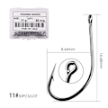 Miniatyrbilde 1 av 11: Fishhook 50 stk 10 stk Belagt Høykarbon Rustfritt Stål Barbefisk Karpefiskekroker Pakke med Original Eske Fiskeutstyr Size 11 - 50pcs