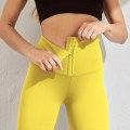 Pikkukuva 10 / 10: Joogahousut Urheilu Kohottavat Urheilulliset Liikunta Fitness Leggingsit Naisille GRAY L