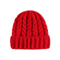 Miniatyrbilde 6 av 9: Ny Høst og Vinter Foreldre-Barn Strikket Ullue Engros Ensfarget Mamma Baby Twist Varm Lue Khaki Adult