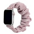 Miniatyrbillede 1 af 11: Scrunchie rem til Apple Watch rem 44mm 40mm iWatch 42/38mm Elastisk Nylon Solo Loop smart armbånd applewatch serie 5 43 SE 6 pink red gold 38mm or 40mm