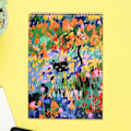 Miniatyrbild 5 av 5: 2024 Spiralformad väggkalender med blommor - Vacker dekoration för hemmakontoret