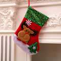 Miniatyrbild 1 av 11: Juldekorationer Jultomte Små Strumpor Julgranshänge Julstrumpor Presentpåse Julväska Sequined medium socks (deer style