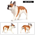 Miniatyrbillede 9 af 11: Oenux Dejlige Fransk Bulldog Dyr Sød Hvalp Sovende Dovne Hund Actionfigurer Model Figur PVC Boligindretning Uddannelseslegetøj without box12