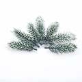 Miniatyrbillede 4 af 6: 100 stk. kunstige planter Plastik fyrrenåle snefnug Julekrans materiale Bryllup Dekorative blomsterkranse Boligindretning 2