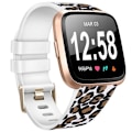 Miniatyrbillede 5 af 11: Rem til Fitbit Versa 2 Versa Rem Blød TPU Udskiftningsarmbånd til Fitbit Versa 2 Versa Lite Urrem Armbånd Snake pattern Black Size S For Versa 1 2