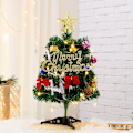 Miniatyrbillede 2 af 6: Mini Juletræ 30/45/60cm Pakke Vindue Butikscenter Disk Desktop Dekoration Julepynt 60cm Green Tree package