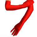 Miniatyrbilde 4 av 8: Klassiske Svarte Hvite Røde Grå Hudfargede Opera/Albue/Håndledd Stretch Sateng Finger Lange Hansker Dame Flapper Hansker Matchende Kostyme champagne One Size
